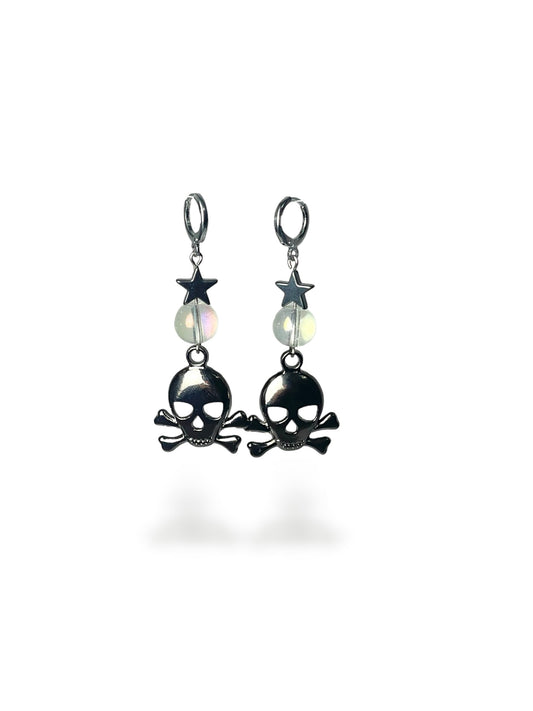 Black Skull stainless steel earrings
